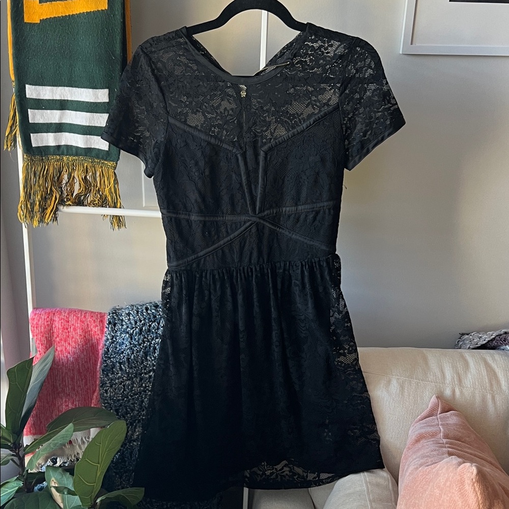 Express Black Lace Dress